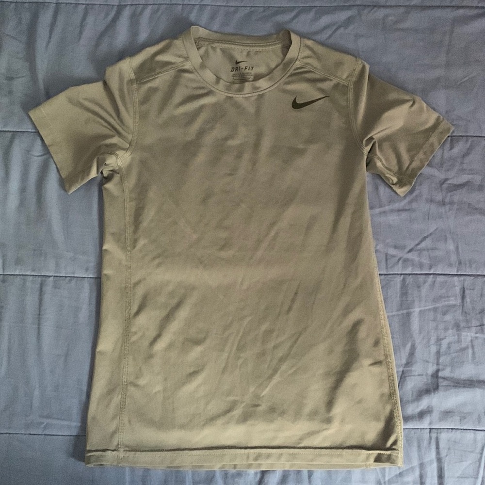 Grey Nike dry-fit shirt